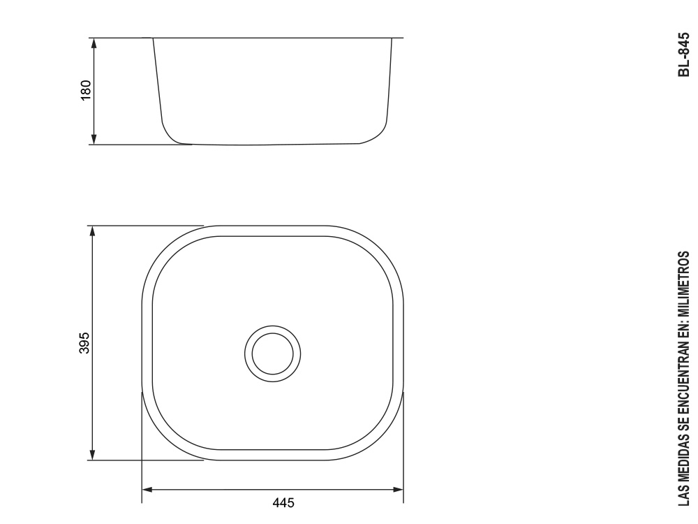 Plano de dimensiones