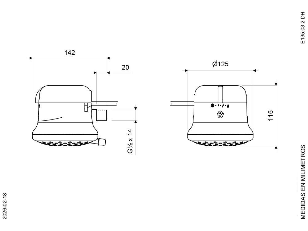 Plano de dimensiones