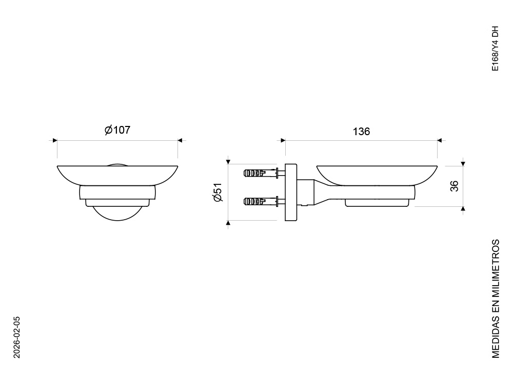 Plano de dimensiones