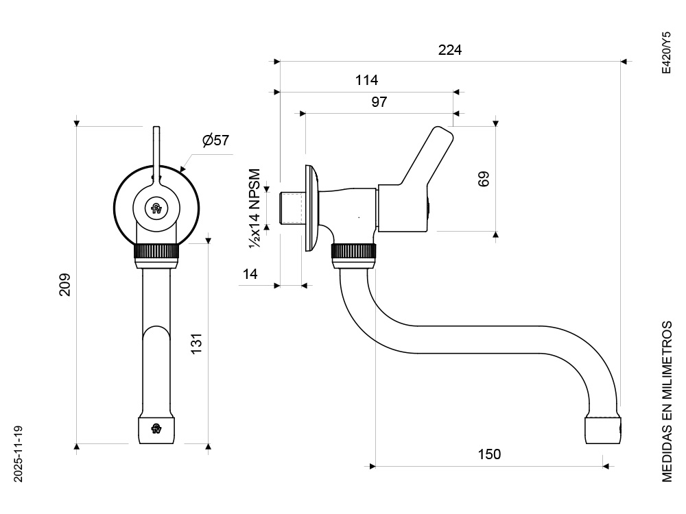 Plano de dimensiones