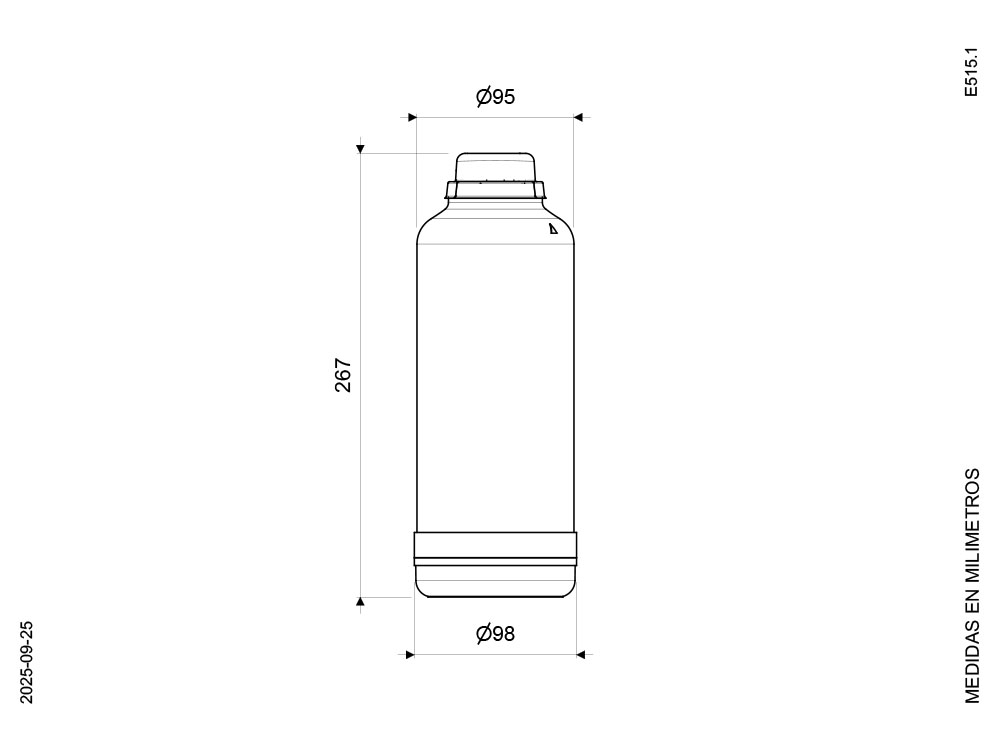Plano de dimensiones
